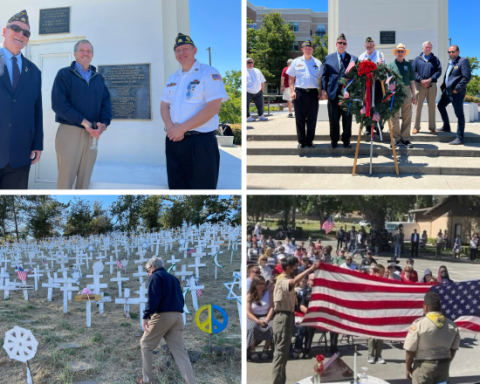 Veterans event collage