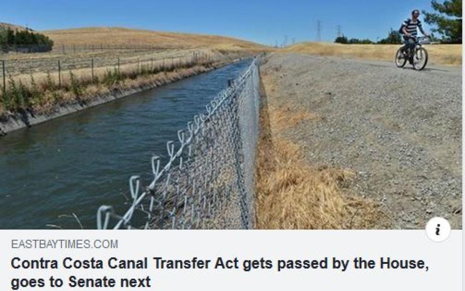 Contra Costa Canal Bill 